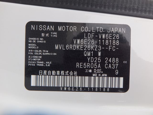 NISSAN NV350 CARAVAN 4WD 2021