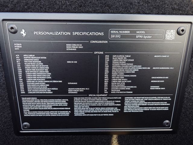 FERRARI FERRARI SF90 Spider 2022