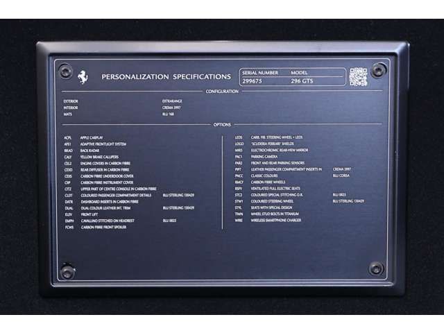 FERRARI FERRARI 296 GTS 2024