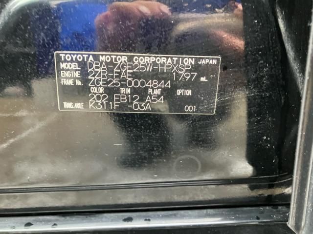 TOYOTA WISH 4WD 2009