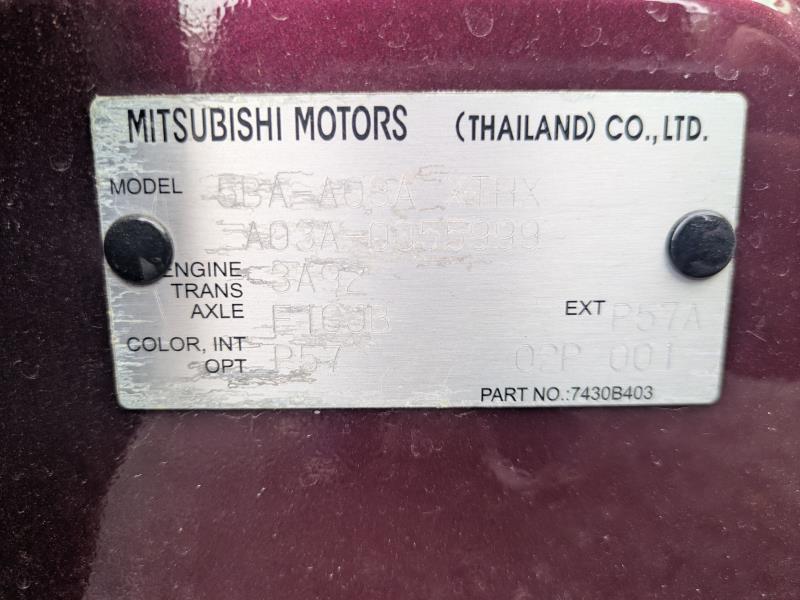 MITSUBISHI MIRAGE 2022/3