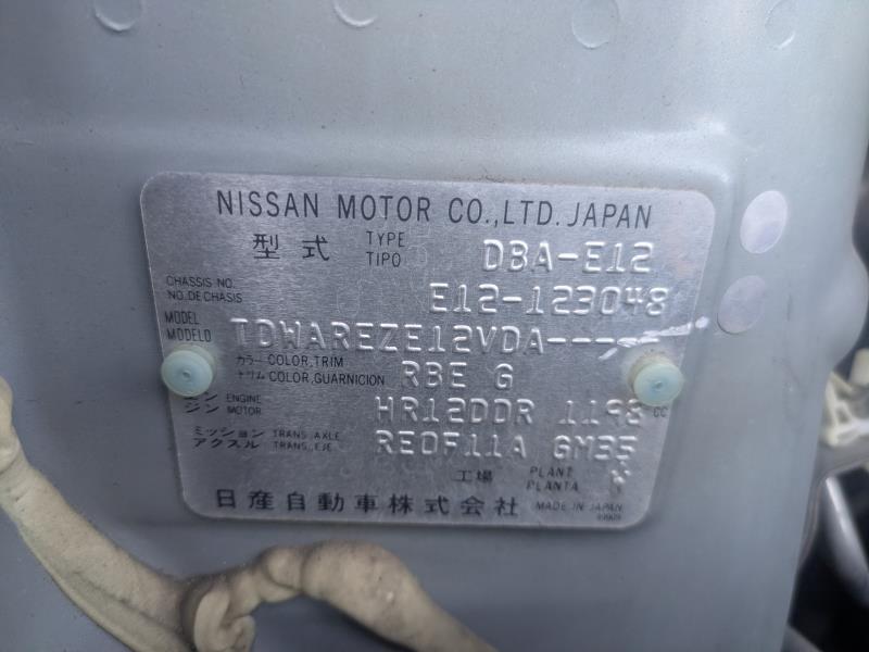 NISSAN NOTE 2013/8