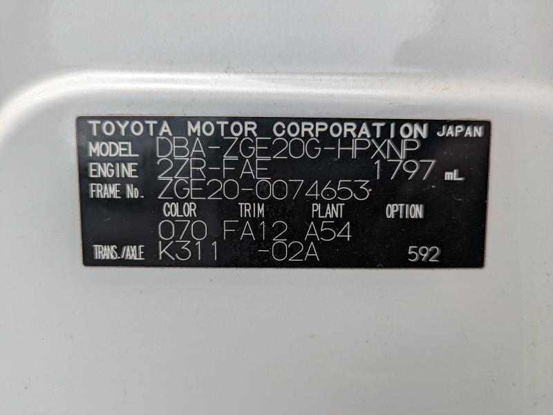 TOYOTA WISH 2010/7